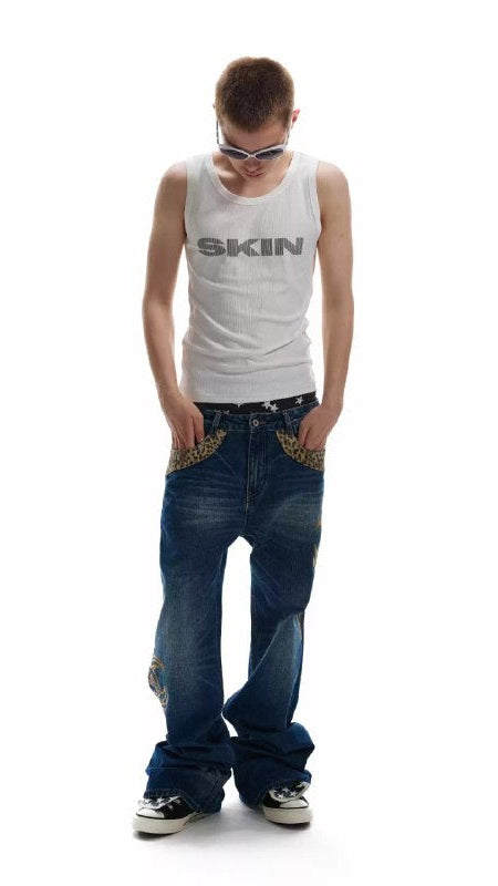 NumbAsia Tribal Flare Denim