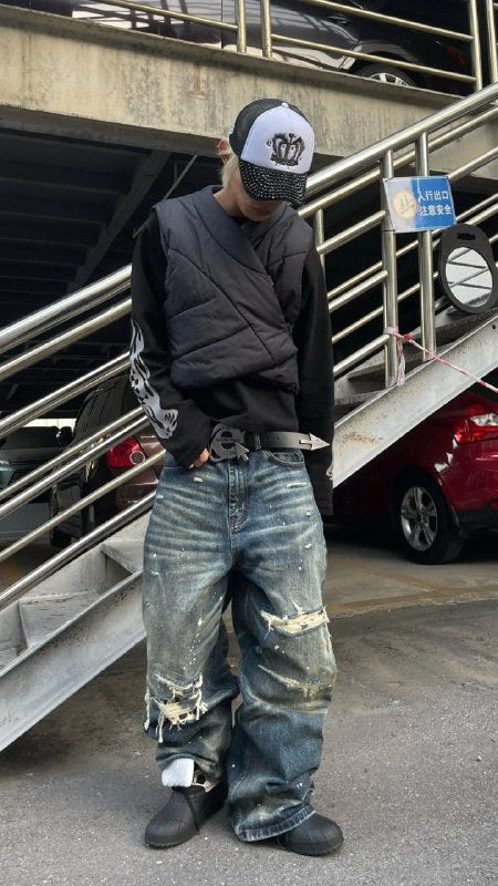 Patch Baggy Denim