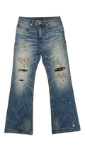 Leopard Flare Denim