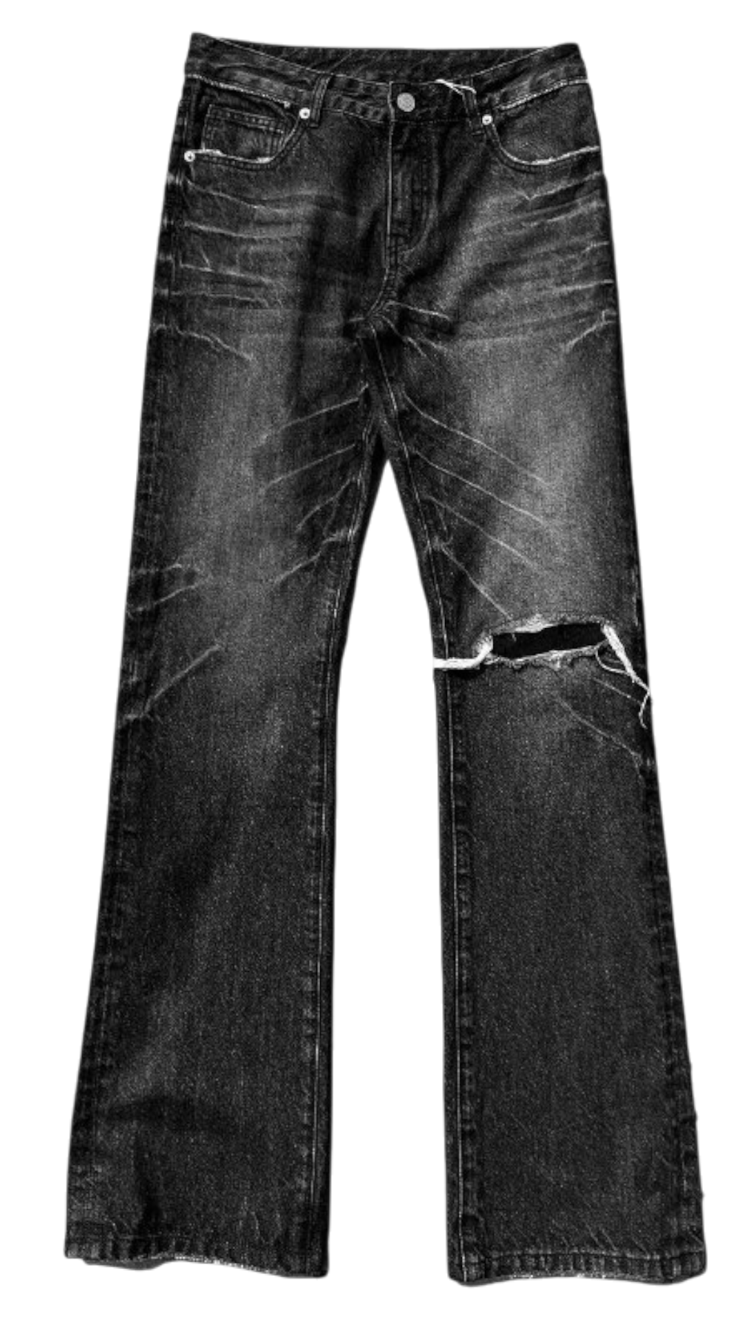 Destroyed Bootcut Jeans