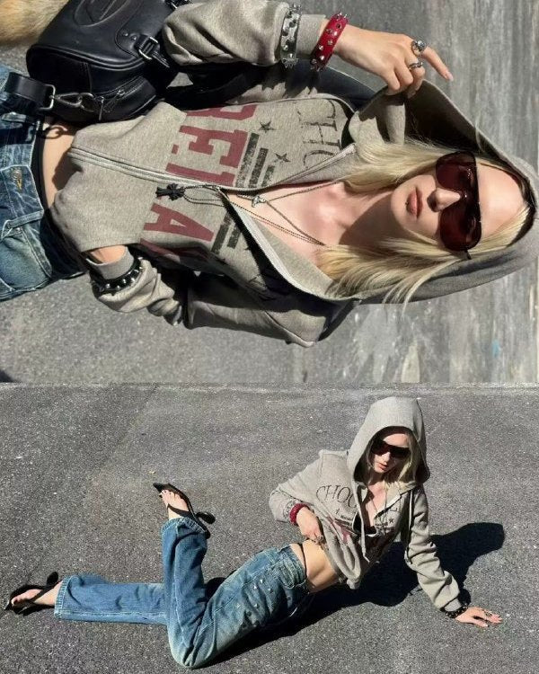 NoE Washed Zip Hoodie - SWAGLAB