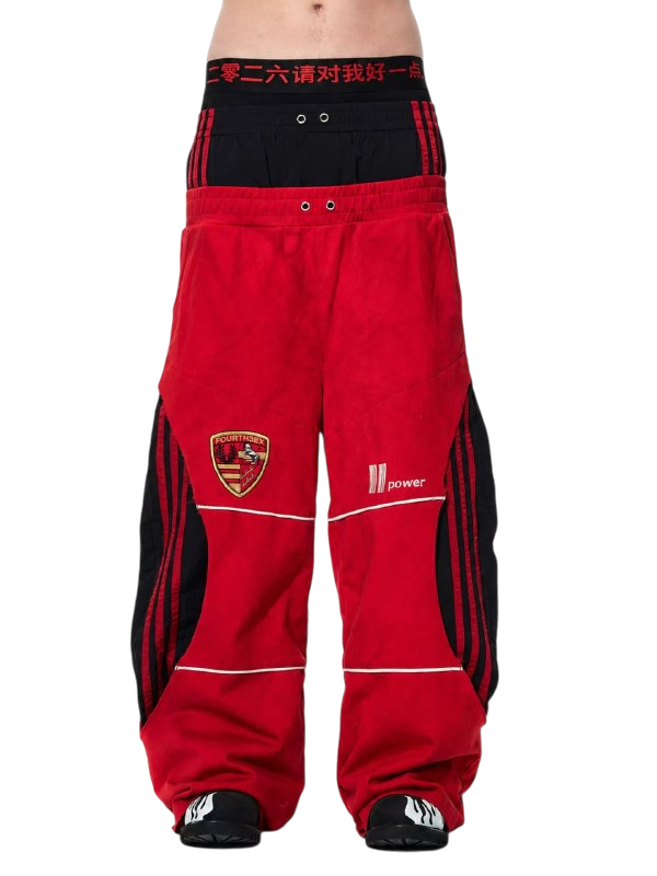 Fourth3ex Double Waist Track Pants