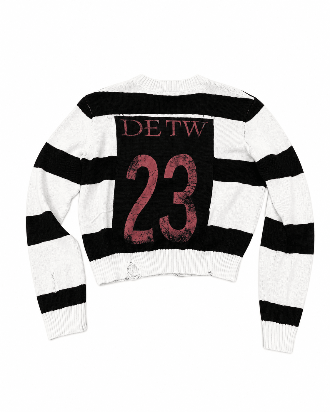 DETW 26FW Punk Striped Patch Knit Sweater - SWAGLAB