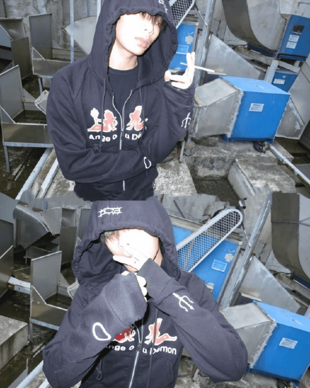 LCE Devil Cropped Zip Hoodie - SWAGLAB