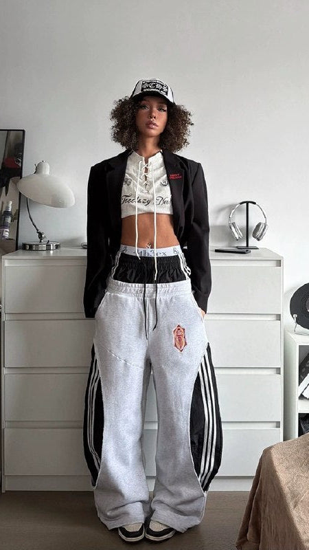 Fourth3ex Double Waist Track Pants