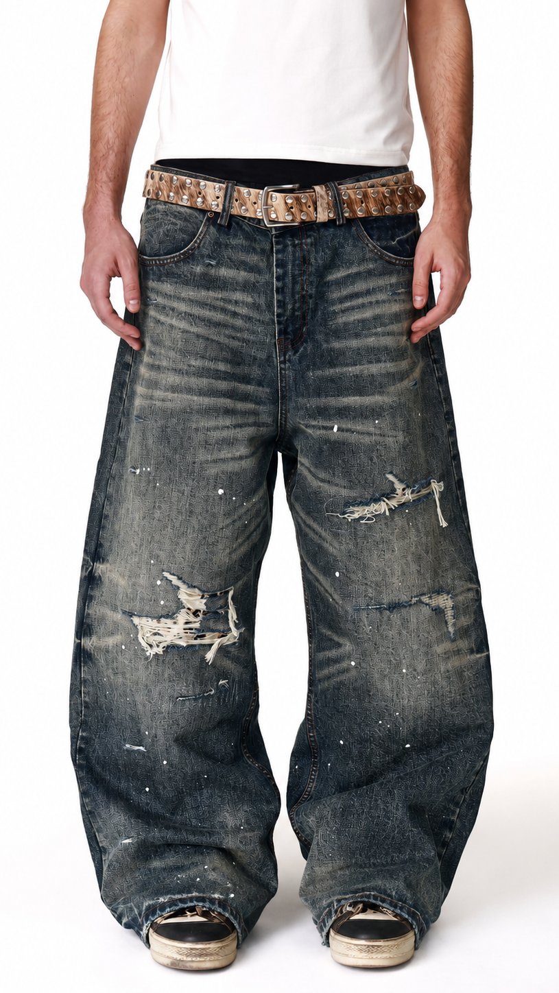 Patch Baggy Denim