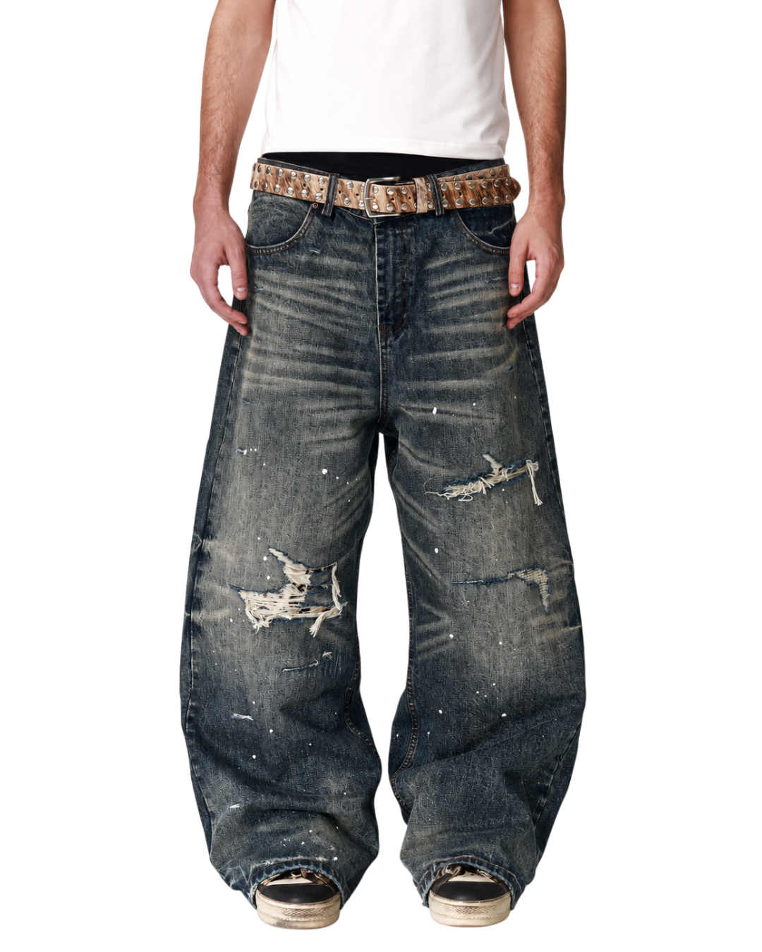 Patch Baggy Denim