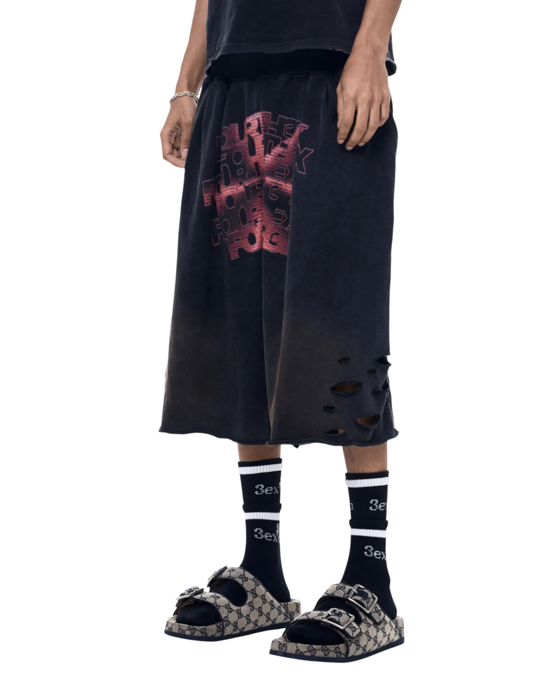 Fourth3ex Print Long Shorts