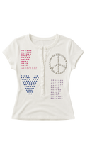 Love Henley Baby Tee