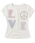Love Henley Baby Tee