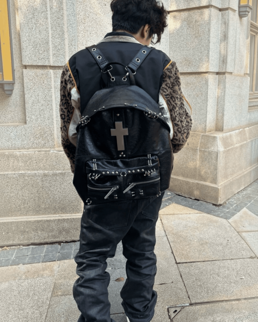 REBEL WAVE Cross Black Backpack - SWAGLAB