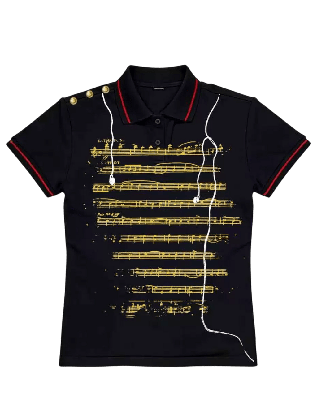 PAIKI Music Note Polo Tee - SWAGLAB