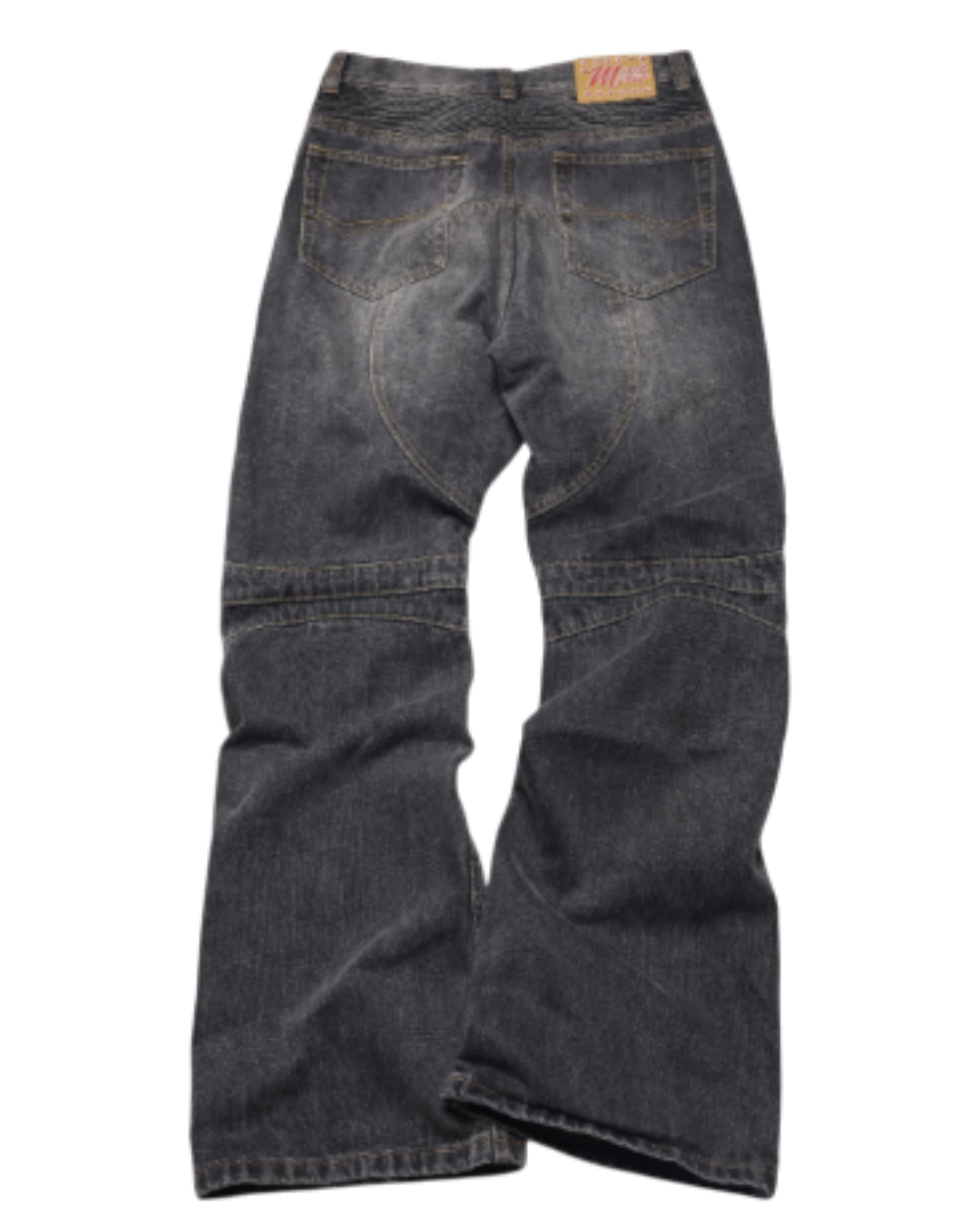 Pair of blue jeans on a white background