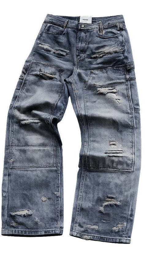 Ash Distressed Flared Jeans