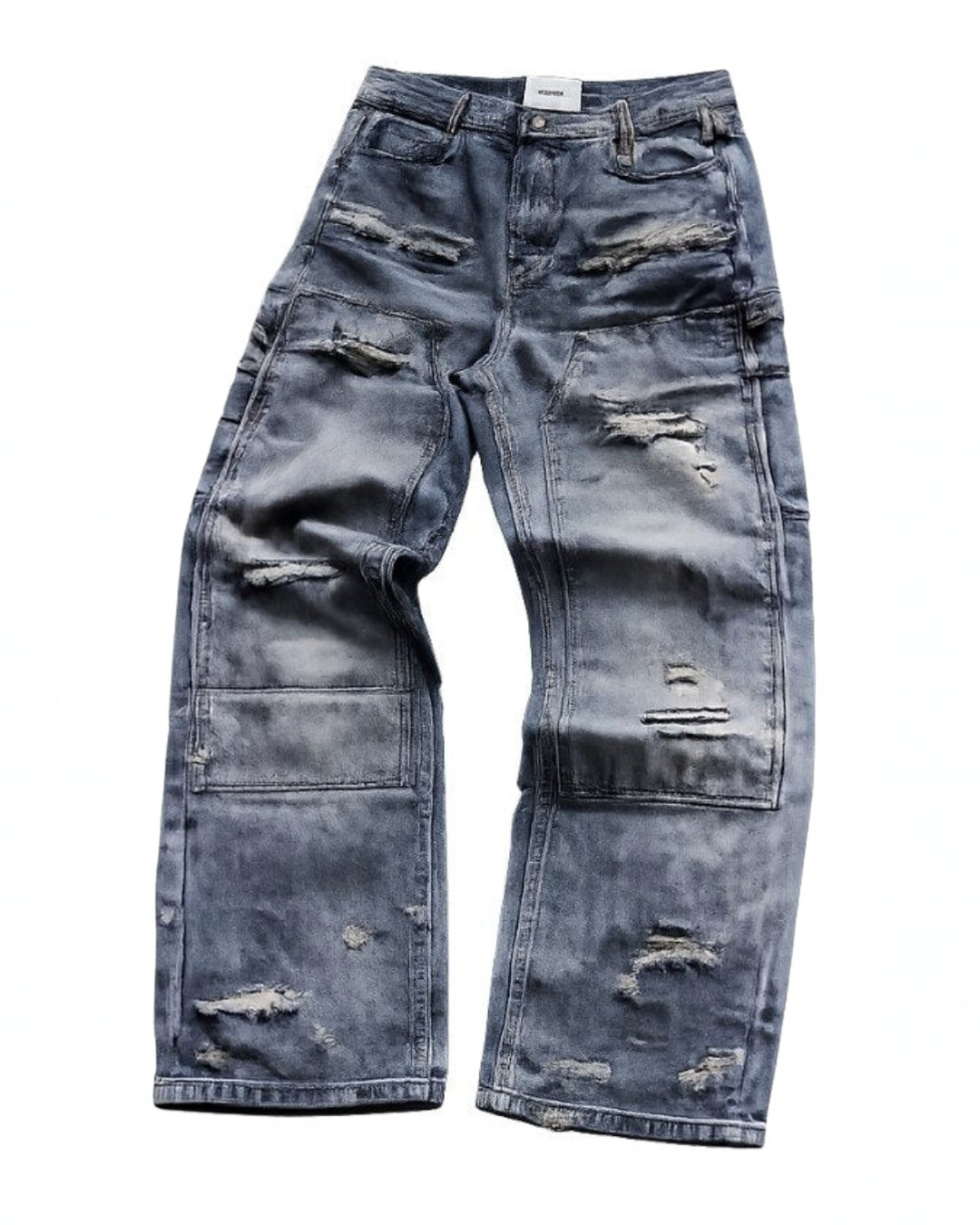 Ash Distressed Flared Jeans